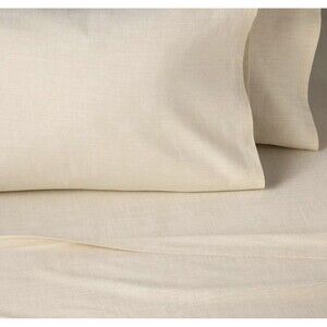 4pc Queen Woven Sheet Set Tan - Hearth & Hand with Magnolia NEW